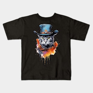 Cat Cowboy - Cat Dressed as a Cowboy Kids T-Shirt